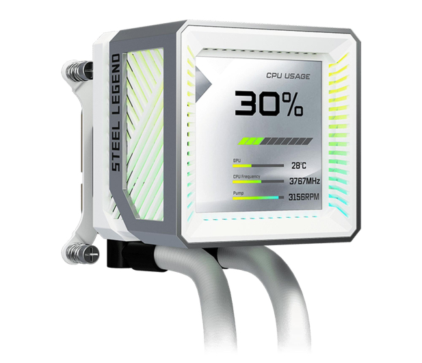 ASRock Steel Legend White 360 LCD 3x120mm - 1502277 - zdjęcie 5